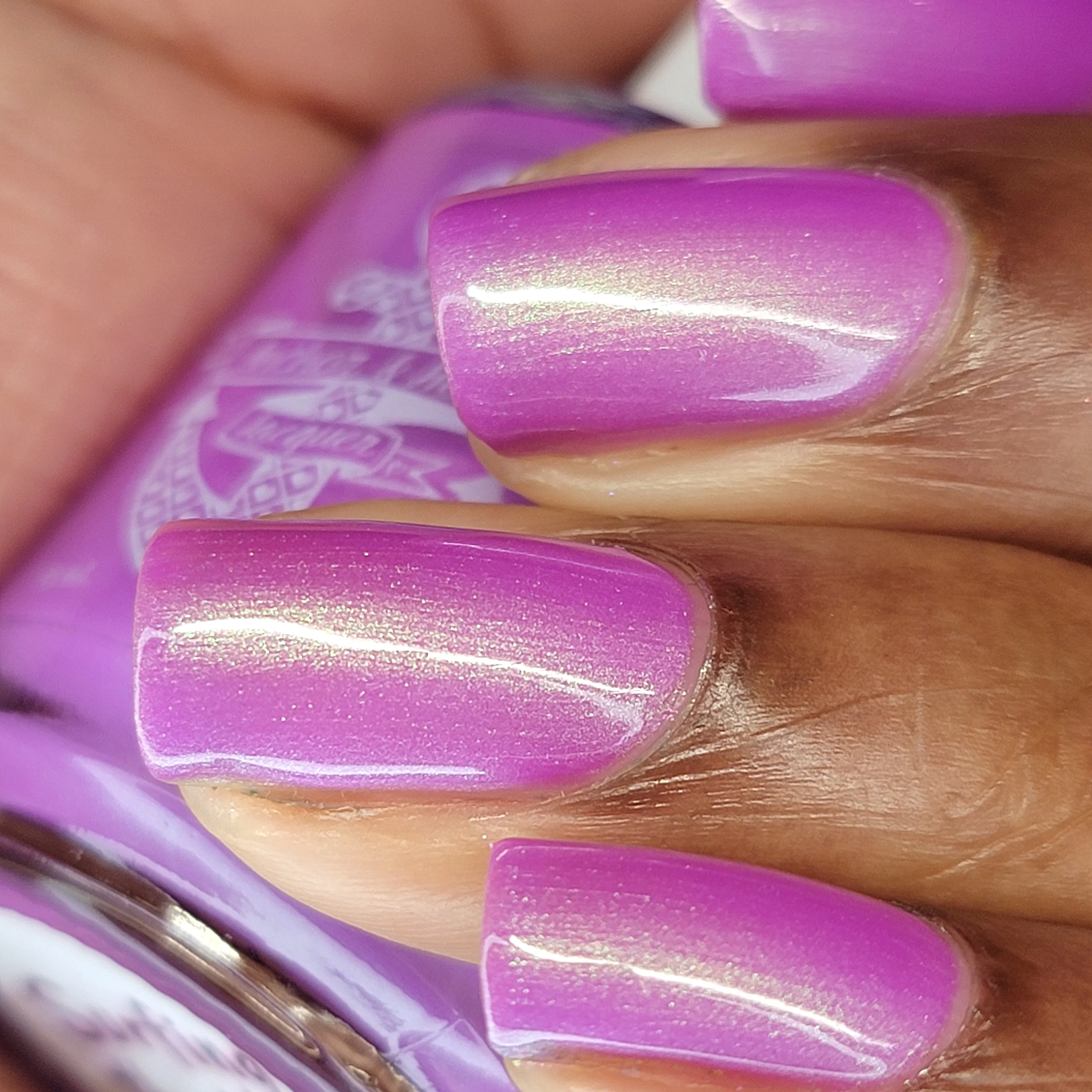 Surfing the Net - purple shimmer nail polish