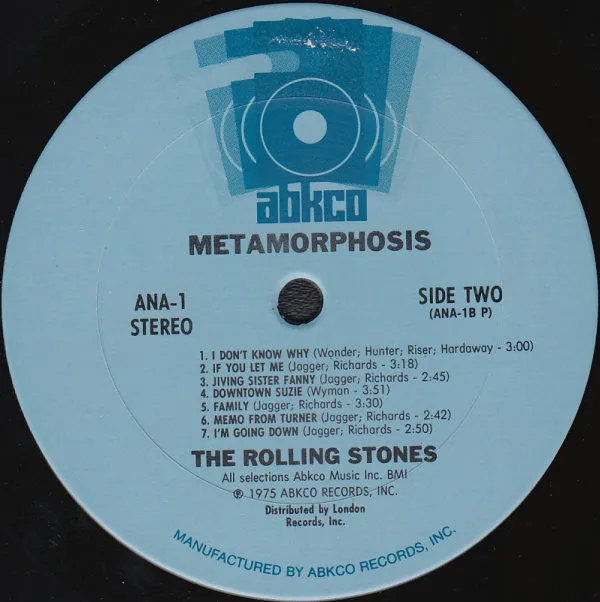 The Rolling Stones - Metamorphosis (LP, Comp, Pit) (VG )