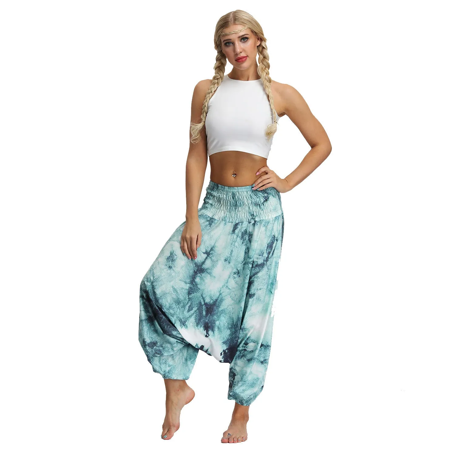 Tie-dye Gradient Women's Low Crotch Bloomers