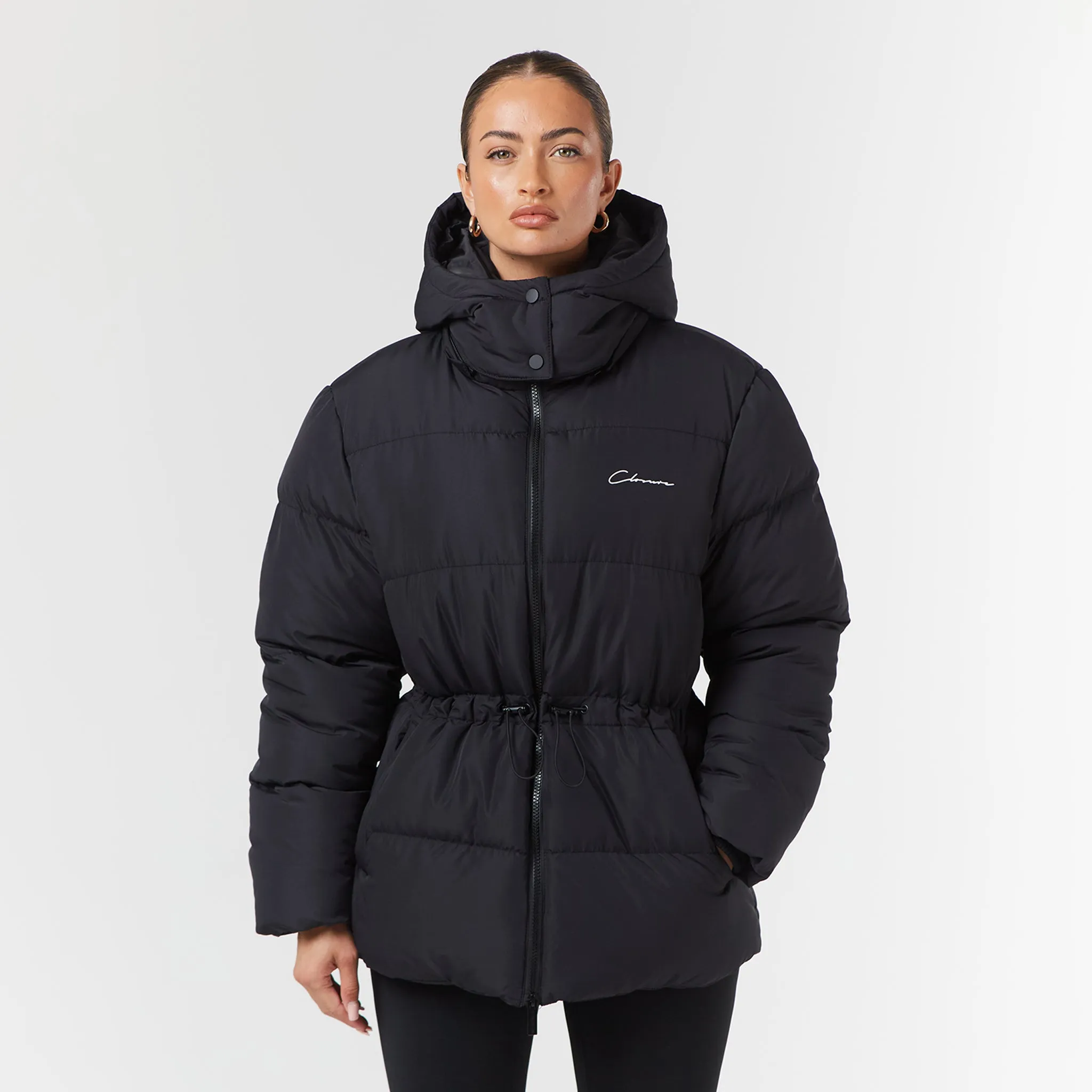 Toggle Waist Puffer | Black