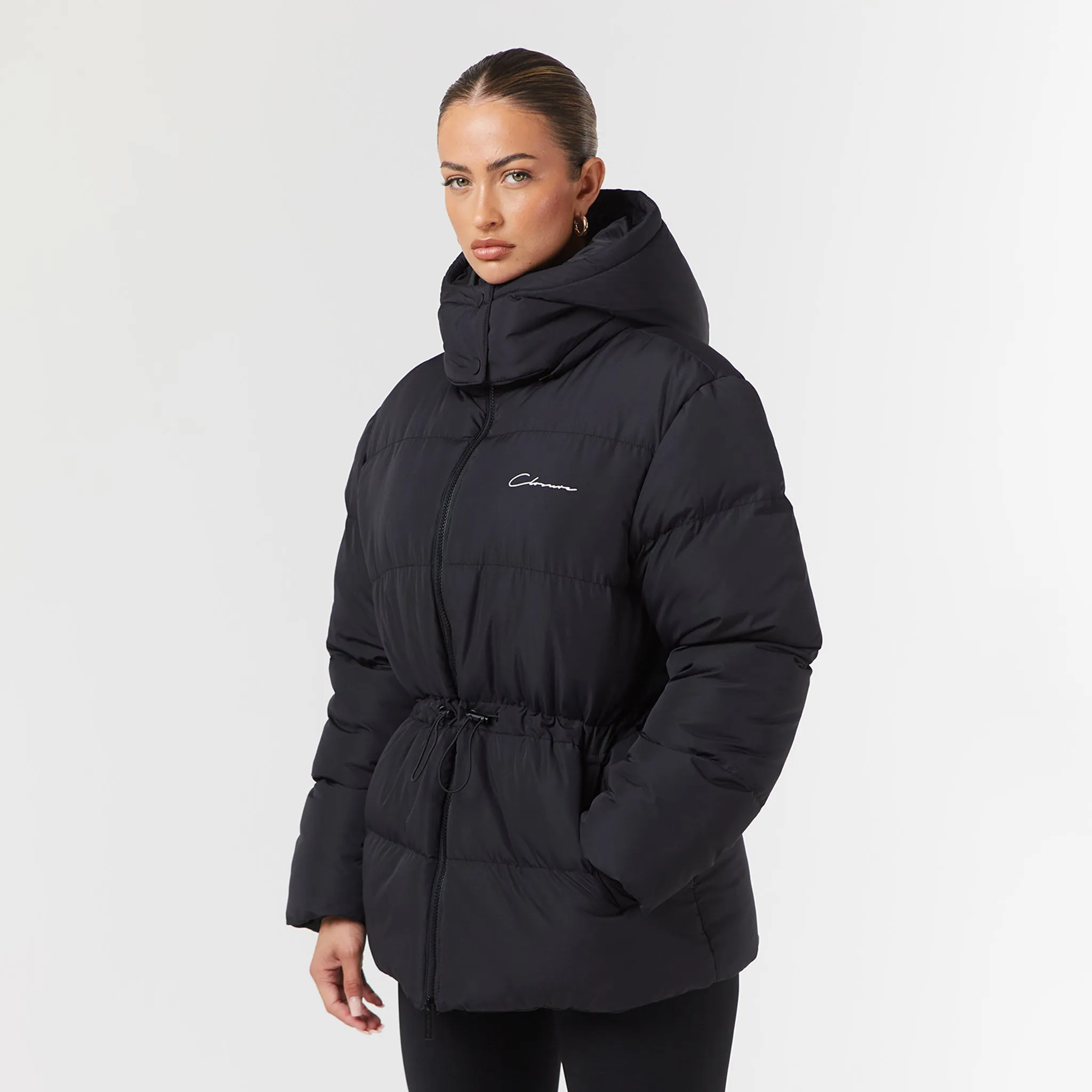 Toggle Waist Puffer | Black