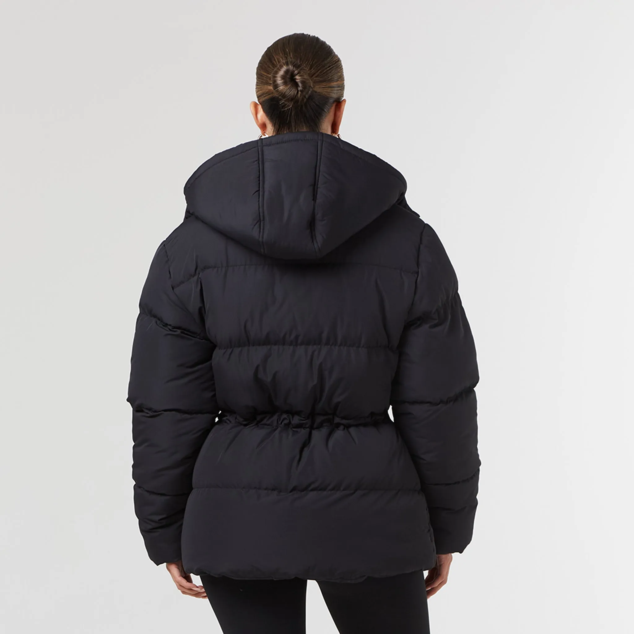 Toggle Waist Puffer | Black