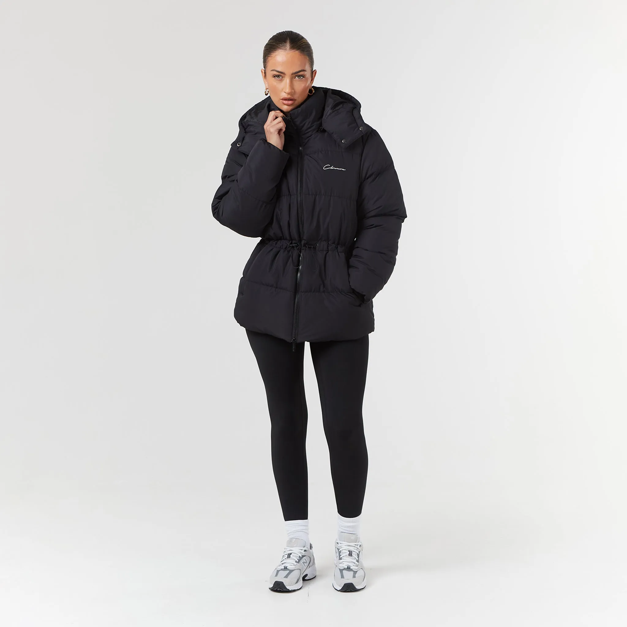 Toggle Waist Puffer | Black