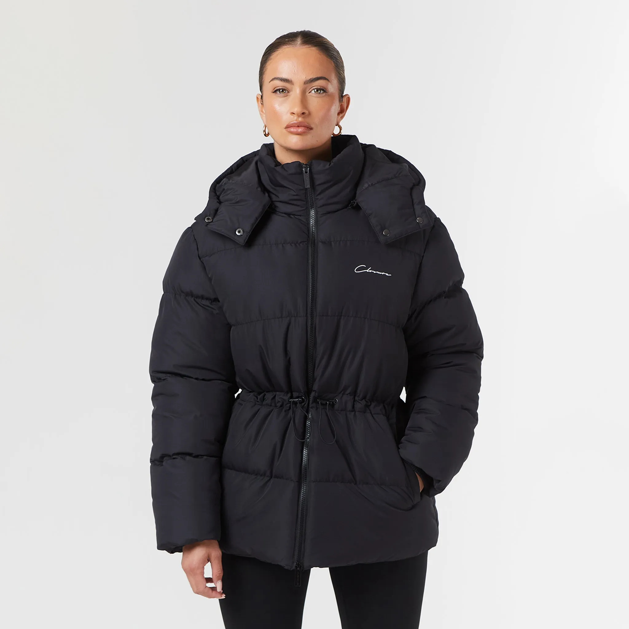 Toggle Waist Puffer | Black