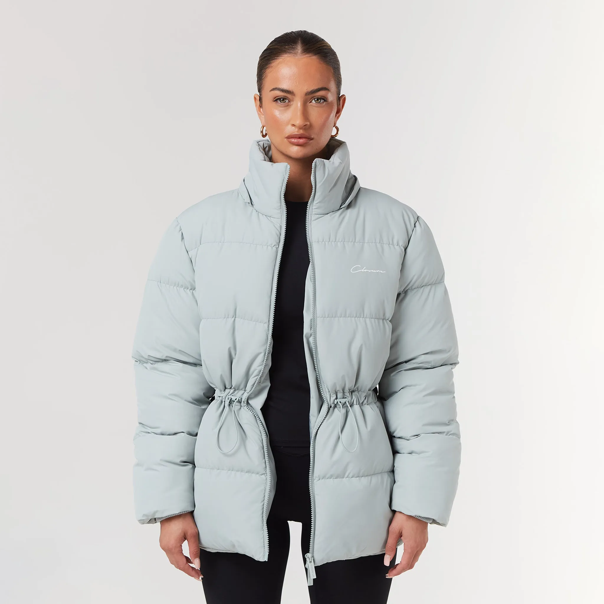 Toggle Waist Puffer | Sage