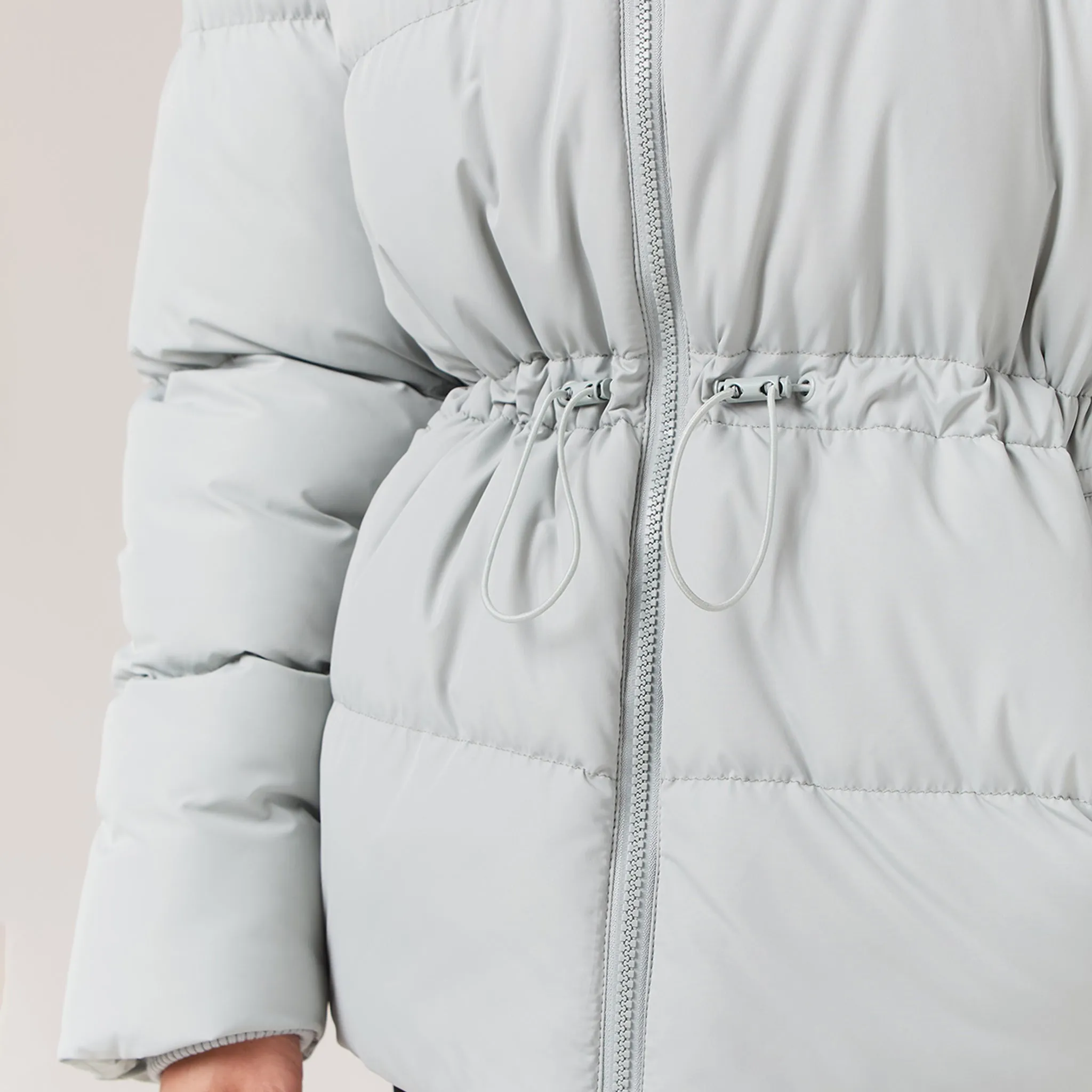 Toggle Waist Puffer | Sage