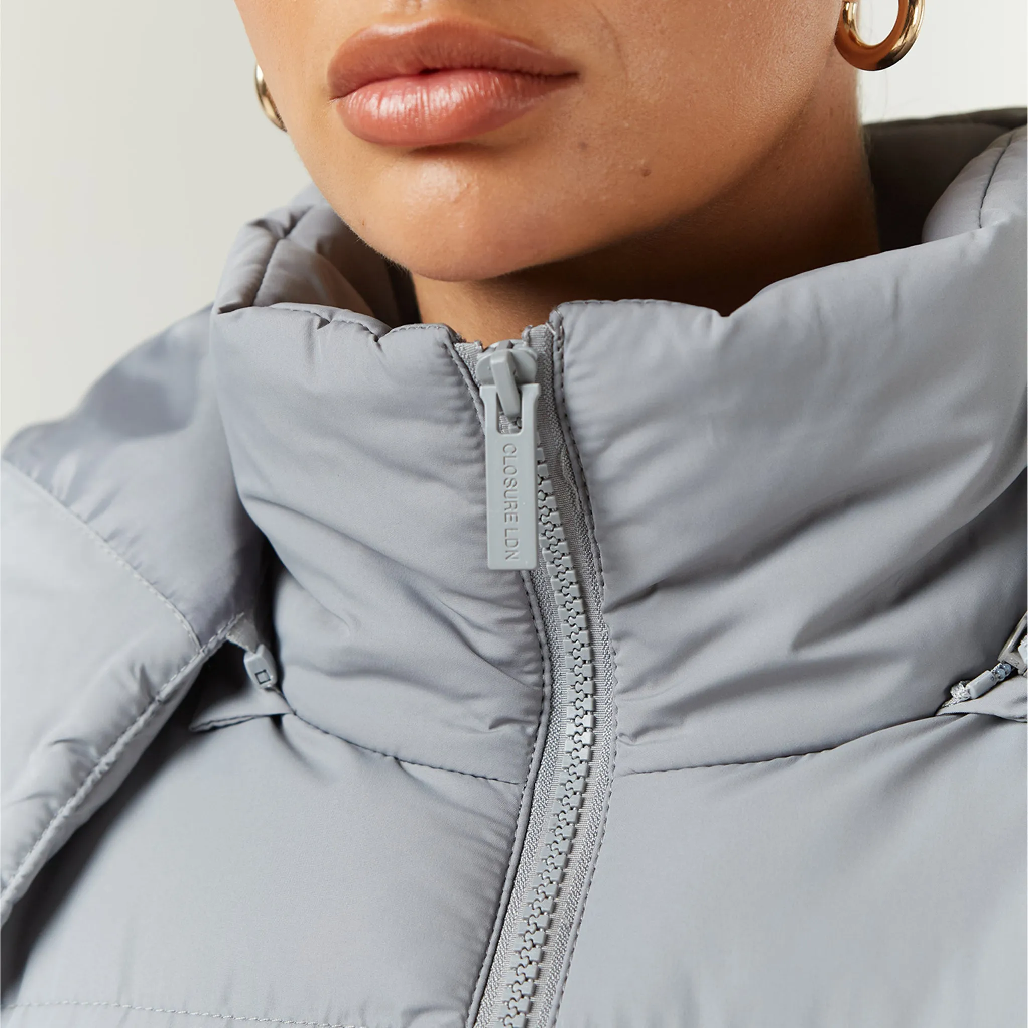 Toggle Waist Puffer | Slate