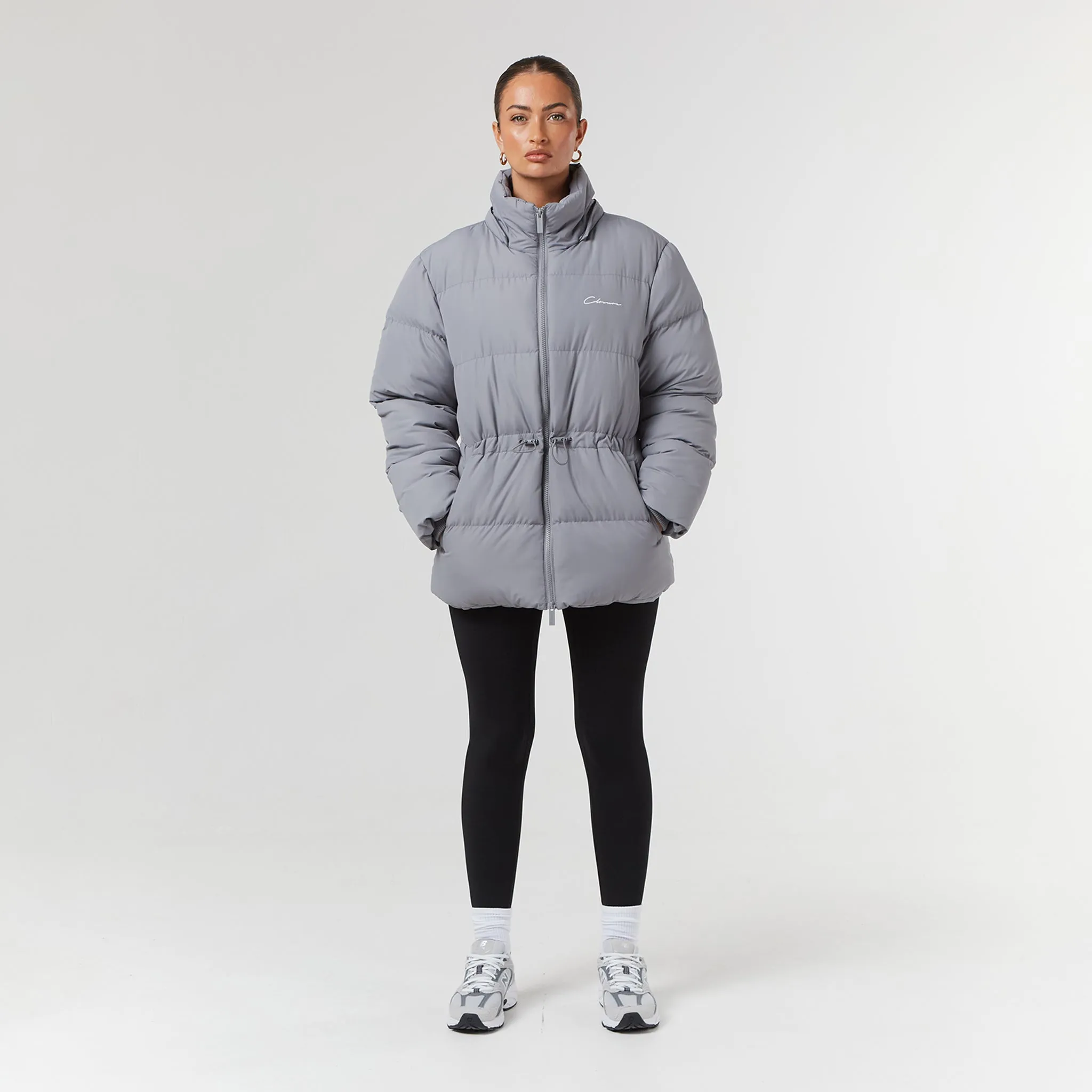 Toggle Waist Puffer | Slate