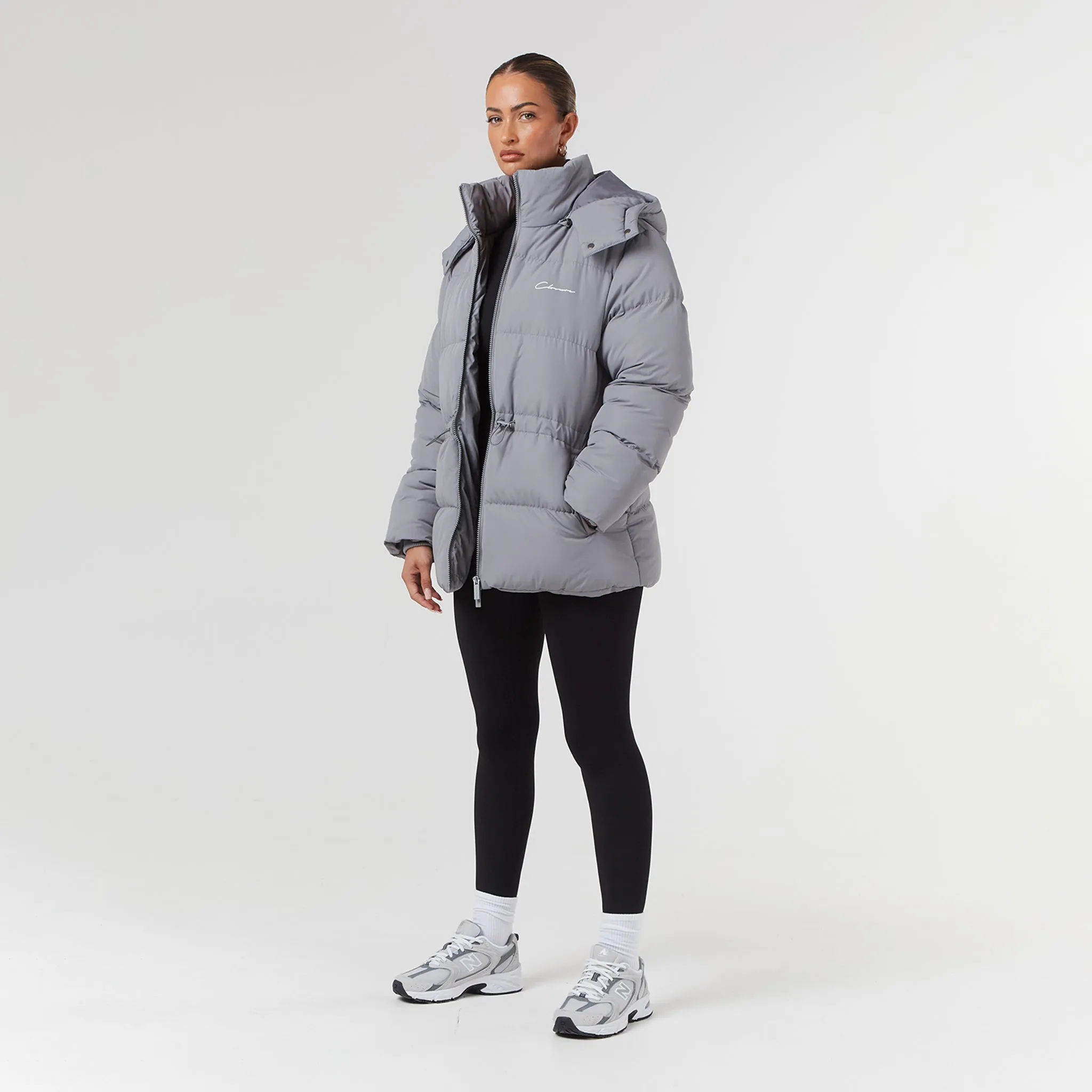 Toggle Waist Puffer | Slate