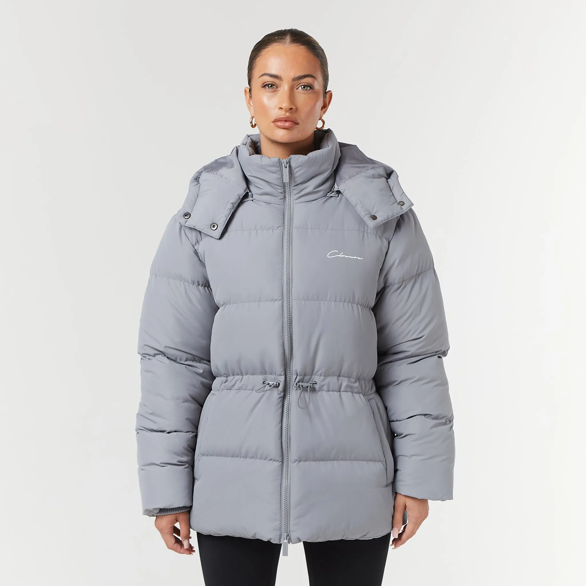 Toggle Waist Puffer | Slate