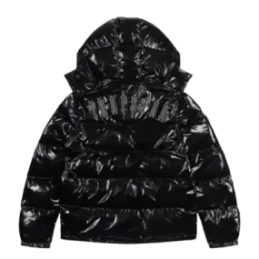 Trapstar Irongate Shiny Black Detachable Puffer Jacket