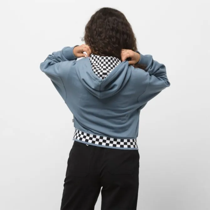 Vans Boom Boom 66 Cropped Oversized Hoodie - Blue Mirage