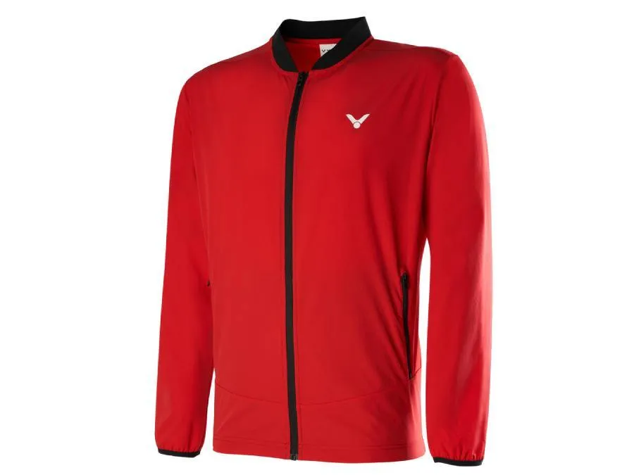 Victor J-00607D Unisex Track Jacket [Red]