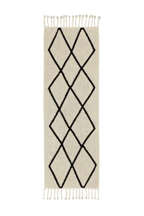 WASHABLE RUNNER RUG BEREBER BEIGE