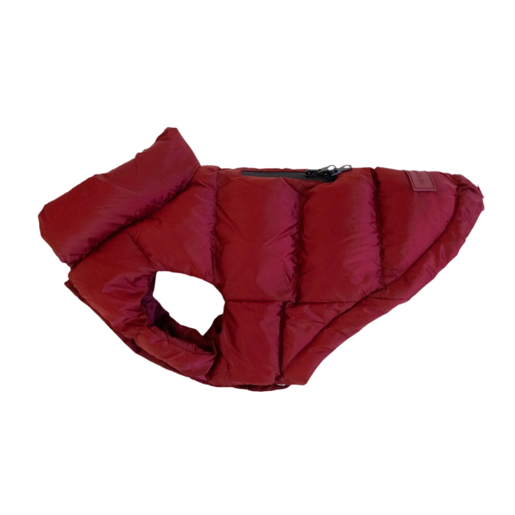 waterproof chien puffer - burgundy