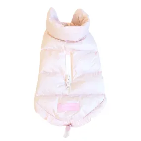 waterproof chien puffer - pink