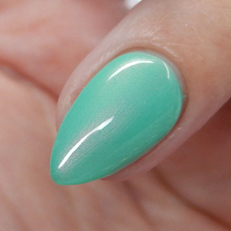 What's the 411? - turquoise shimmer nail polish