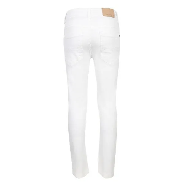 WHITE DENIM GIRLS TROUSERS FOR GIRLS